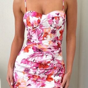 That’s so fetch Astra Midi Dress - pink floral